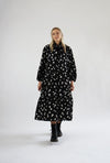 Flowy Dress Long - Daisy Black