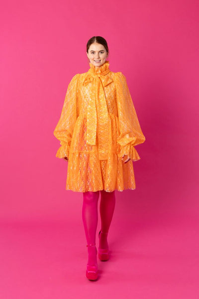 Dishy Dress - Lace Orange