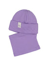 Fisherman merino balaclava - Lilac