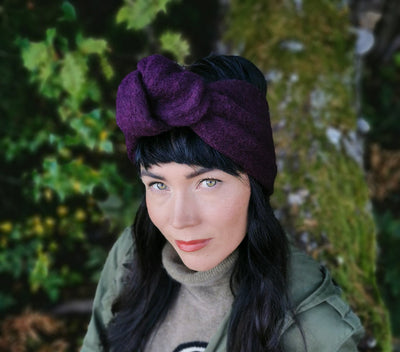 Knot Headband - Dark Plum