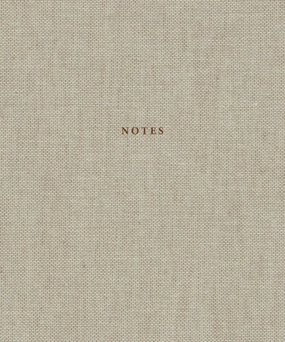 Natural Linen & Golden Notebook - Trust the next chapter