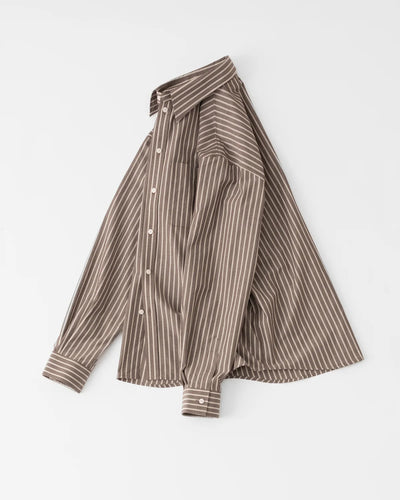 Cologne Shirt - Striped Brown