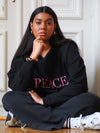 Peace Please Sweatshirt - Black