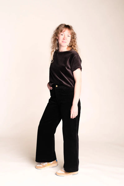 Corduroy Trousers - Black