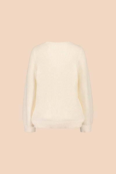 V-neck Jumper - Offwhite