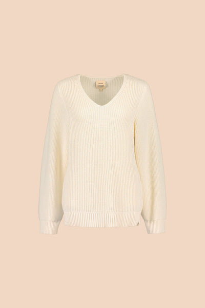 V-neck Jumper - Offwhite