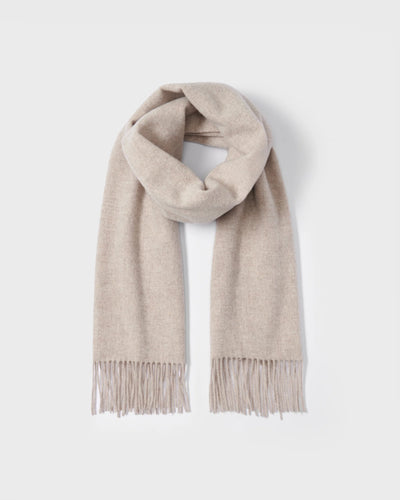 Wool Scarf - Light Beige