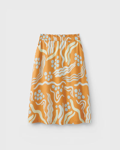 Emica Skirt Pepita Terracotta