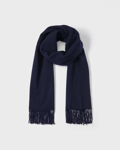 Wool Scarf - Navy