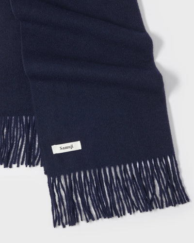 Wool Scarf - Navy