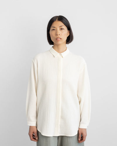 Aiko Shirt - Woolbuylic Ecru