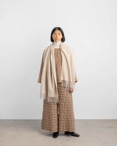 Wool Scarf - Light Beige