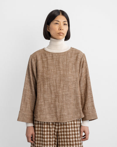 Cami Shirt - Cotton Wool Brown