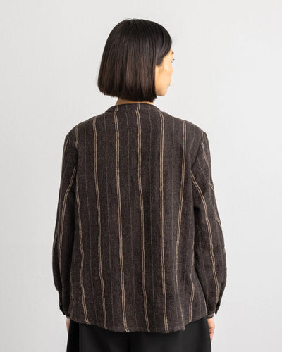 Gabi Shirt - Kokoa Wool Dark Brown