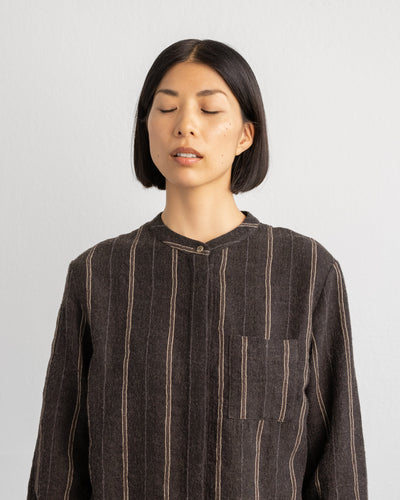 Gabi Shirt - Kokoa Wool Dark Brown