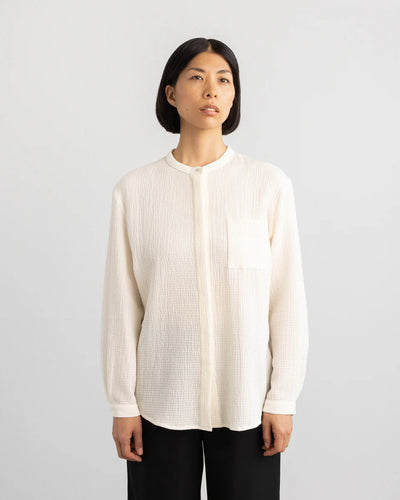 Gabi Shirt - Woolbuylic Ecru