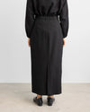 Isla Skirt - Washed Wool Black