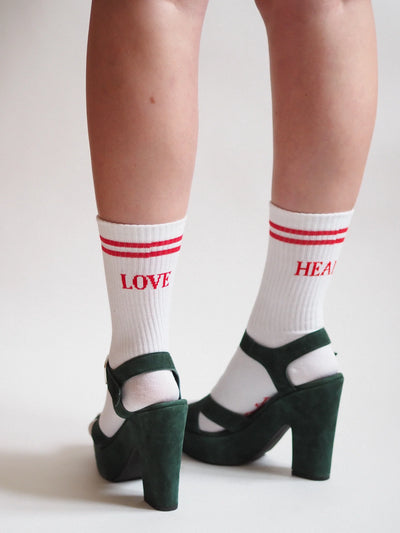 Love Heals Socks - White