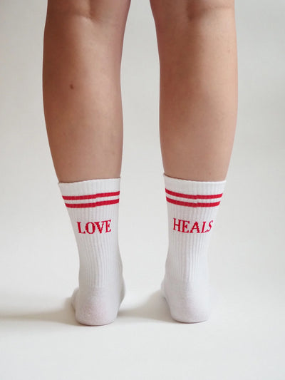 Love Heals Socks - White