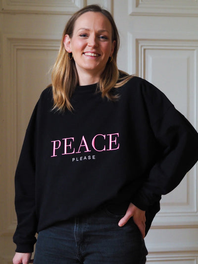 Peace Please Sweatshirt - Black