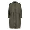 Wool Shirt Dress Sage