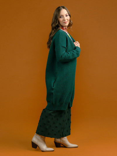 Alma Wool Gardigan - Green