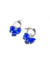 Blooming Sorbet Blue Sapphire 925 Silver - korvakorut