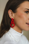 Gia Earrings - Red