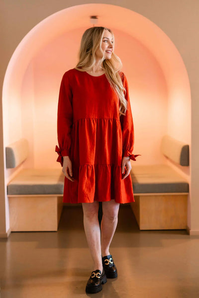 Hailey Dress - Burnt Orange