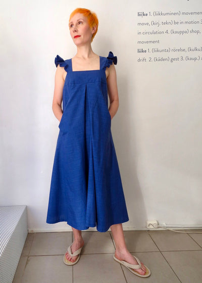 Heatwave Frill Dress - Blue