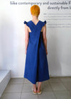 Heatwave Frill Dress - Blue