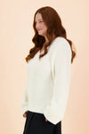 V-neck Jumper - Offwhite