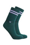 Vai-ko Crew Sock - Deep Teal/Lavender