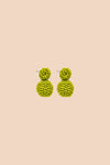 Zaida Earrings - Bright Olive